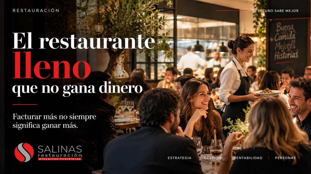 Restaurante lleno de clientes: facturar más no siempre significa ganar más