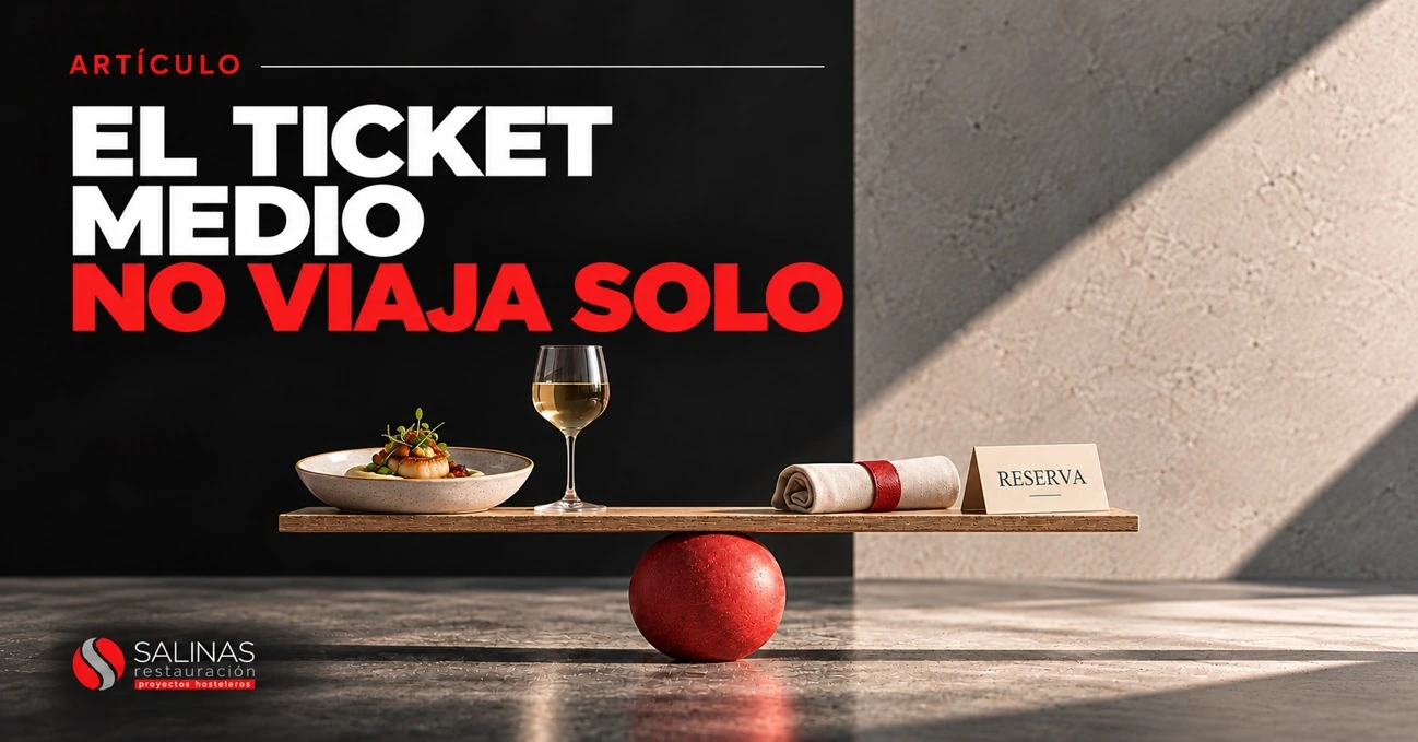 El ticket medio no viaja solo: balanza con comida y bebida frente a servicio y reserva